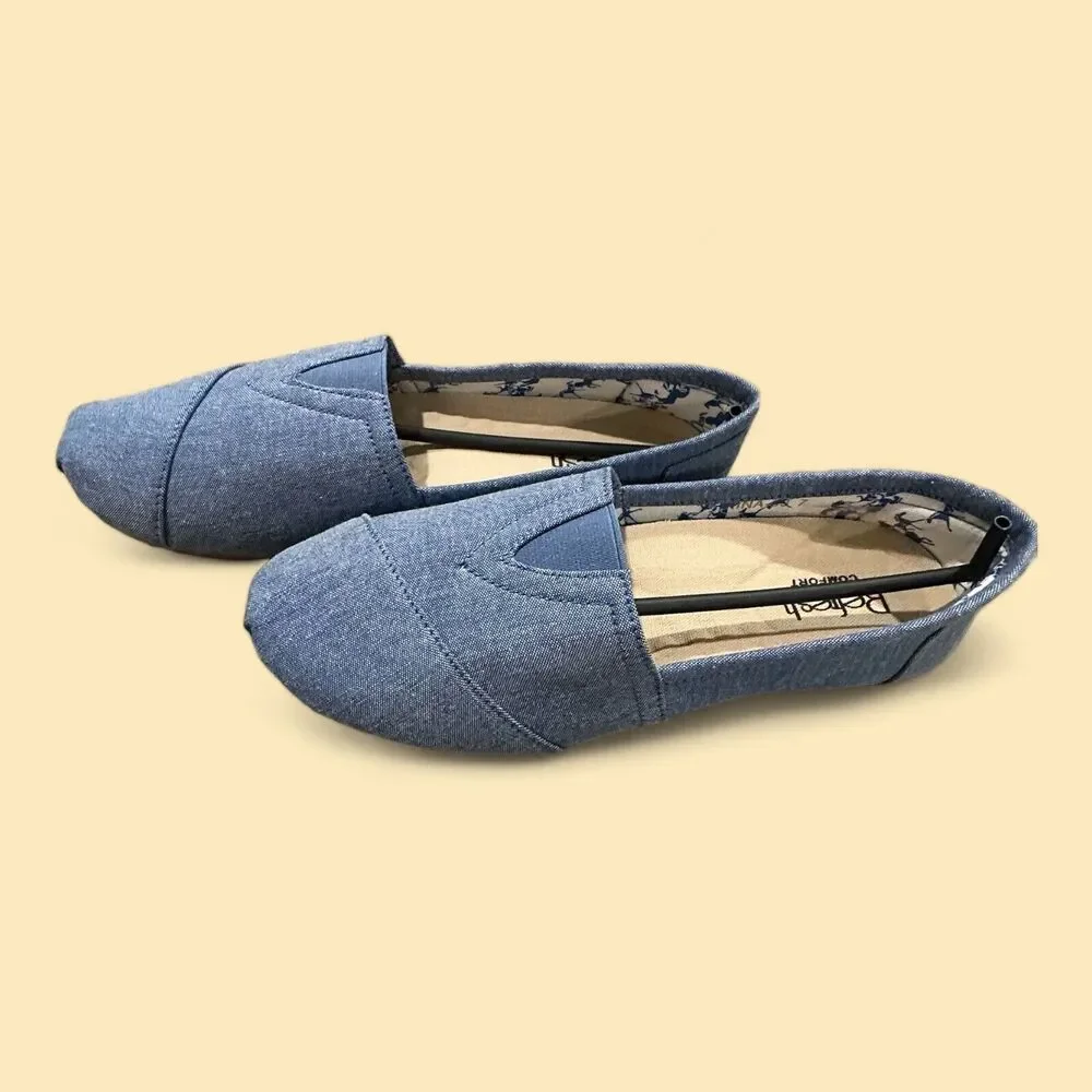 Refresh Comfort Slip Ons Nina Chambray Size 7 - Picture 4 of 5